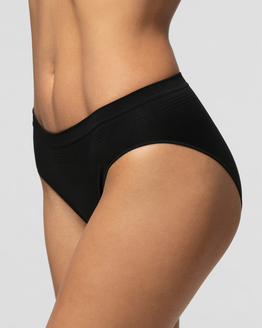 Jockey Women's Underwear Organic Cotton Stretch Bikini, Black, 2x