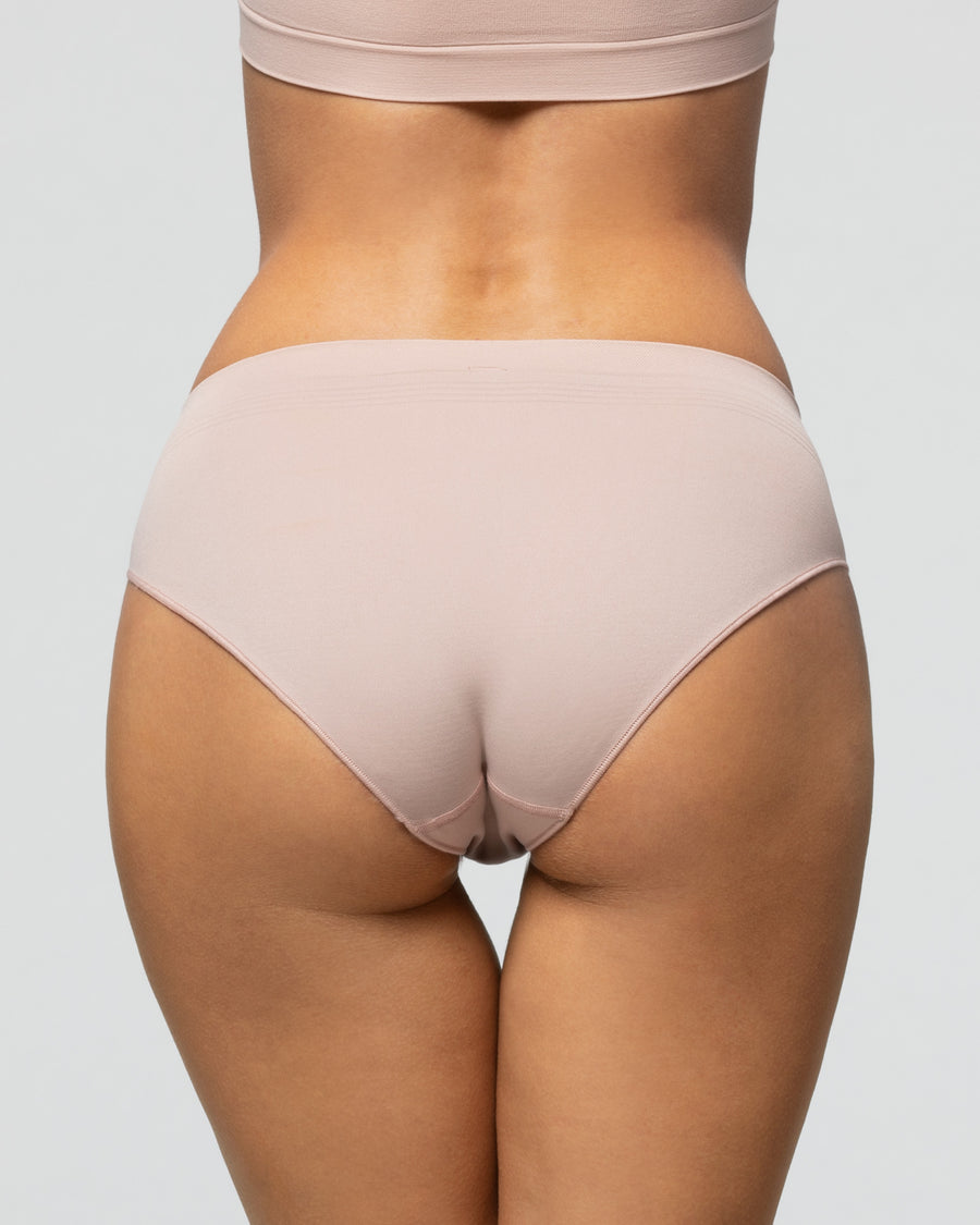 Seamless bikini briefs Comfort Size, skin colour, Women's Underwear