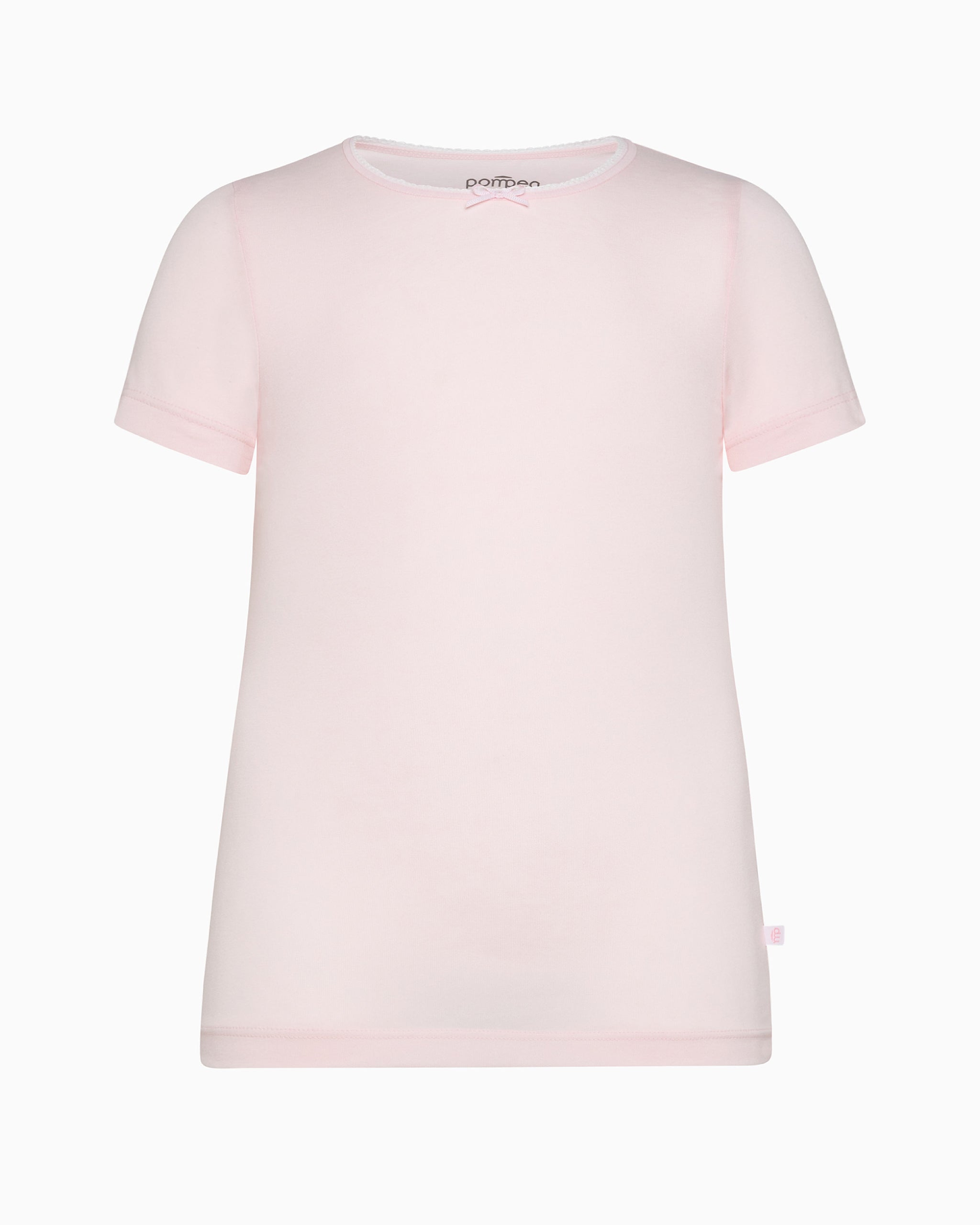 Rundhals-T-Shirt aus Bio-Baumwolle für Mädchen