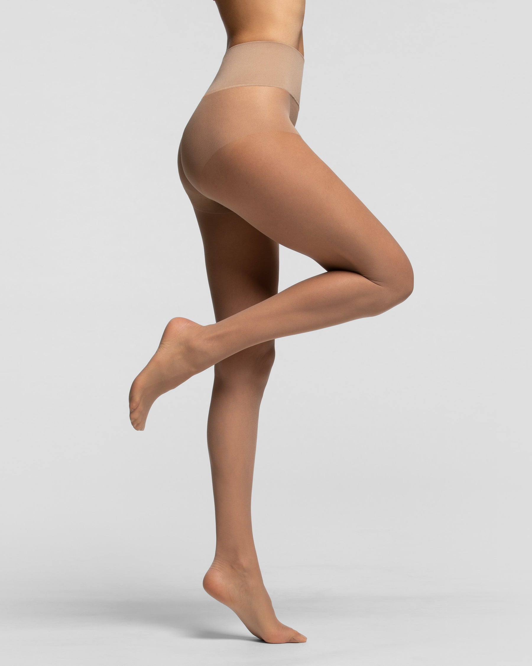 File:Tights - opaque - sheer to waist style in white - cotton and