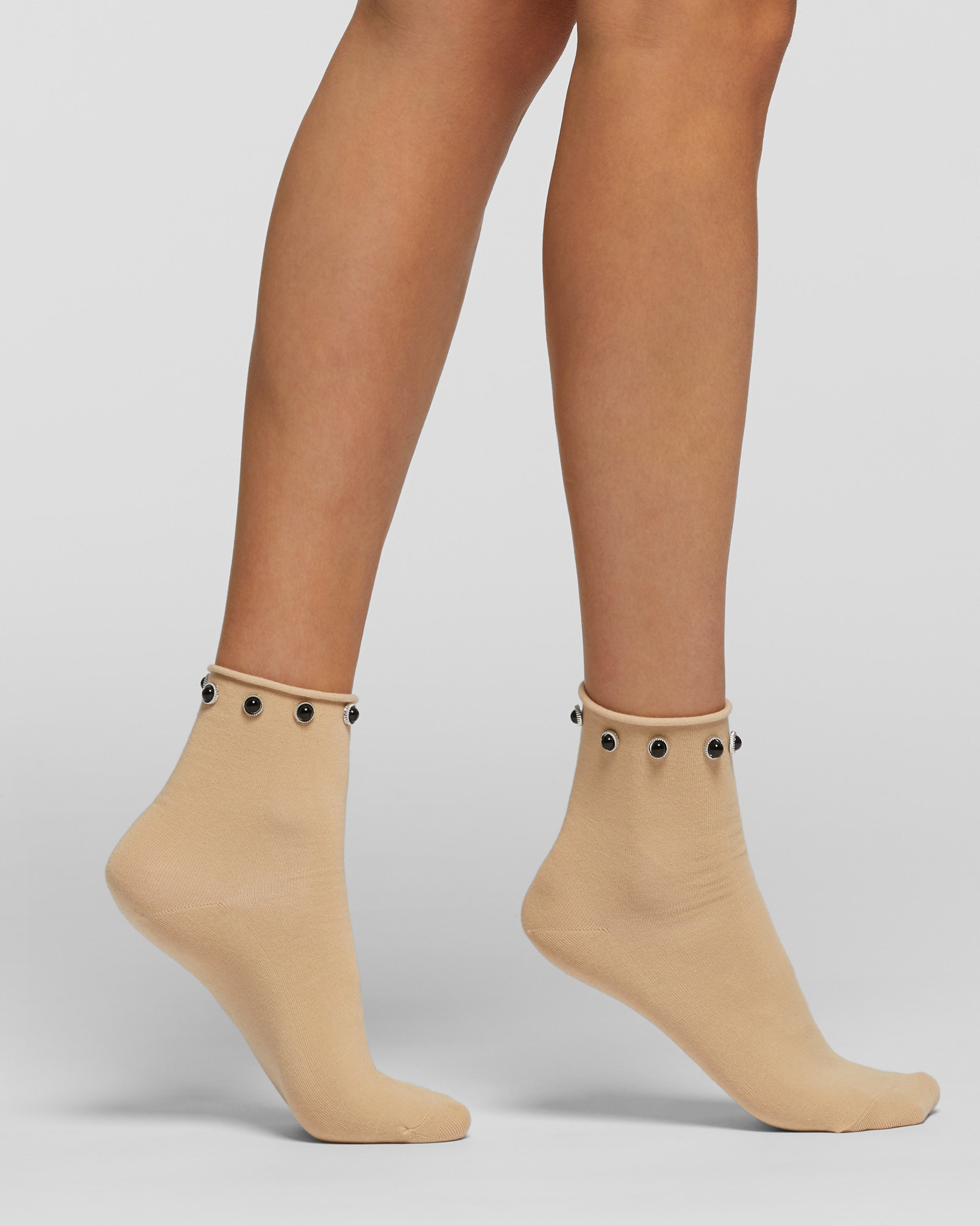 Ortisei cotton socks with studs 