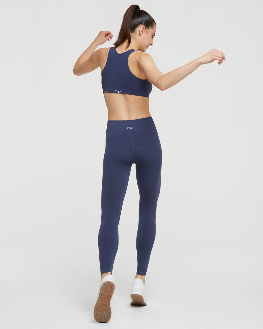 Bas Bleu Livia classic push-up body shaping leggings - made in EU, Black